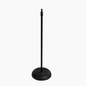 On-Stage MS7201B Round Base Adjustable Microphone Stand Adjusts Height 33"–60"