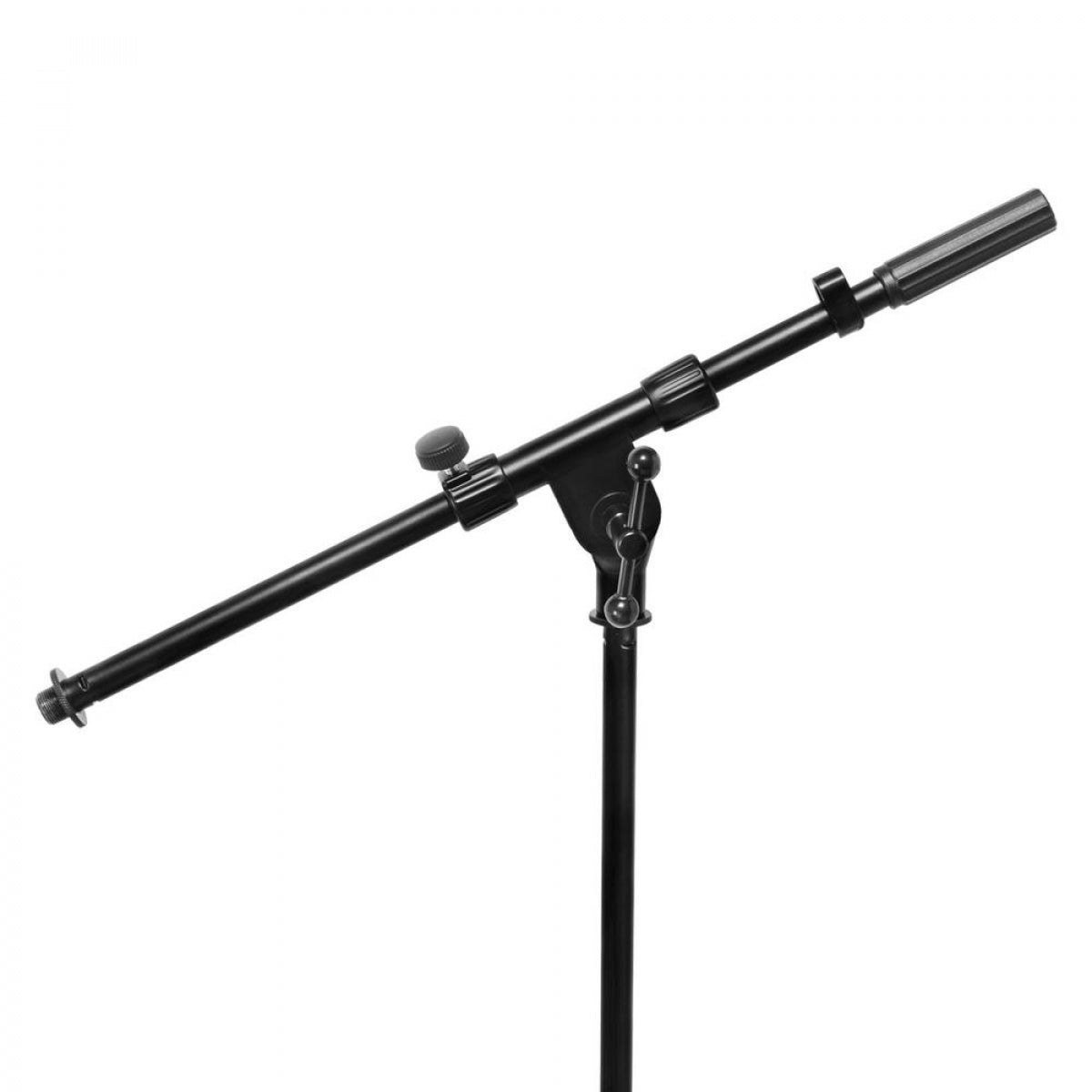 On-Stage MS7411B Drum/Amp Short Tripod Microphone Stand with Boom Arm