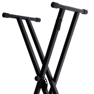 On-Stage KS7171 Double Braced X Style Keyboard Stand with Bolted Construction