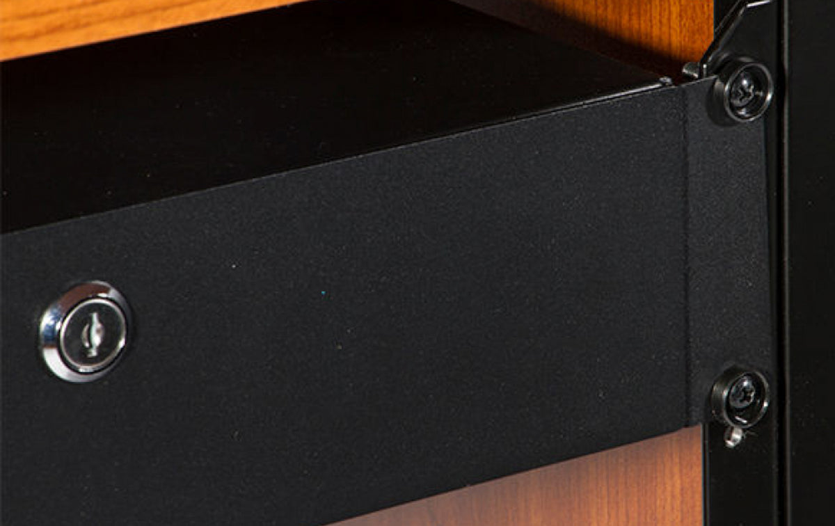 On-Stage RDLS2000 Rack Drawer 2 Space Shallow Depth Locking Powder Coa ...
