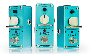 Tom'sline ASF-3 S-FUZZ Vintage Silicon Transistor Blue Fuzz Guitar Effects Pedal