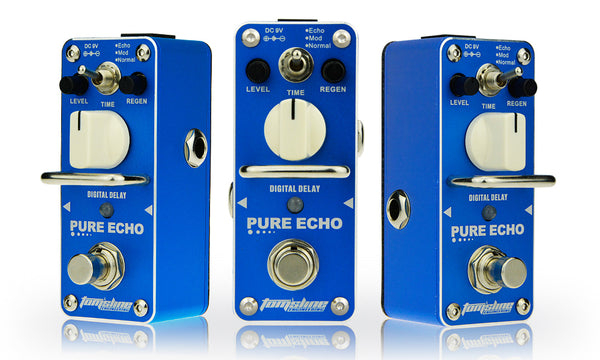 Tom sline APE 3 PURE ECHO Digital Delay Echo Mini Guitar Effects Pedal Tegeler Music