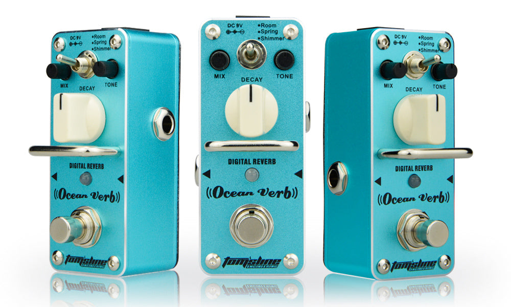 ocean reverb pedal Tom'sline AOV-3 OCEAN VERB Digital Reverb with 3 Modes Mini Guitar Eff – Tegeler Music