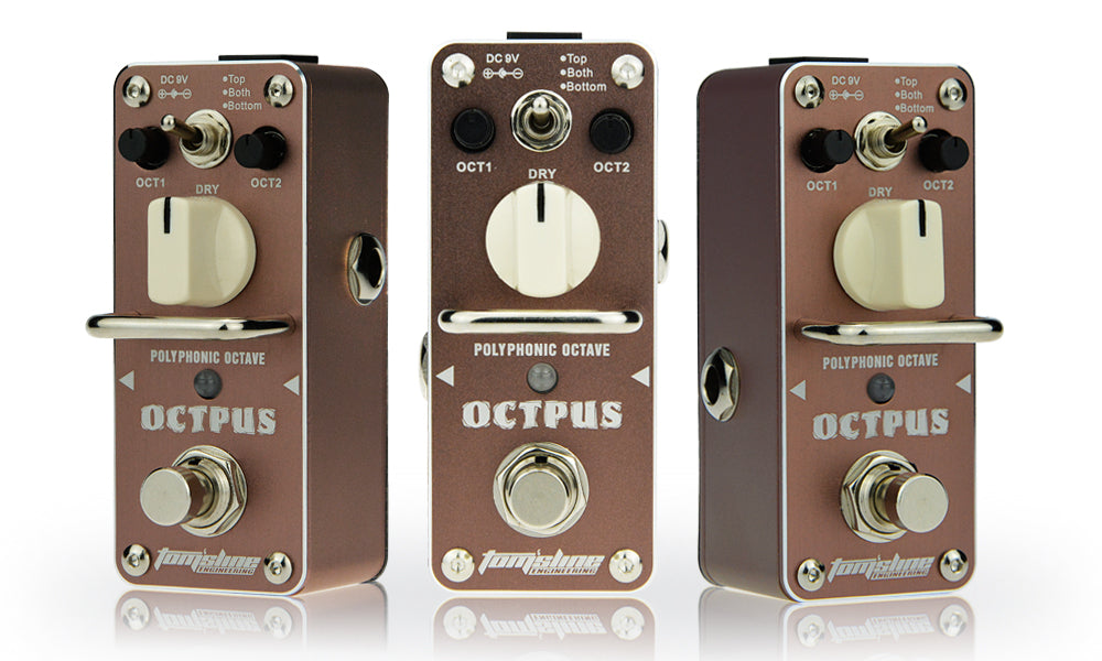Tom'sline AOS-3 OCTPUS Polyphonic Octave Mini Guitar Effects Pedal with 3 Modes