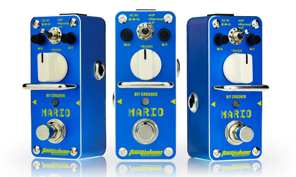 bitcrusher guitar pedal Tom'sline AMO-3 MARIO Bit Crusher Guitar Effects Pedal HP, Normal, & L – Tegeler Music