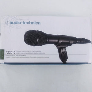 AT2010 Cardioid Condenser Vocal Microphone includes Stand Clip Holder & Bag