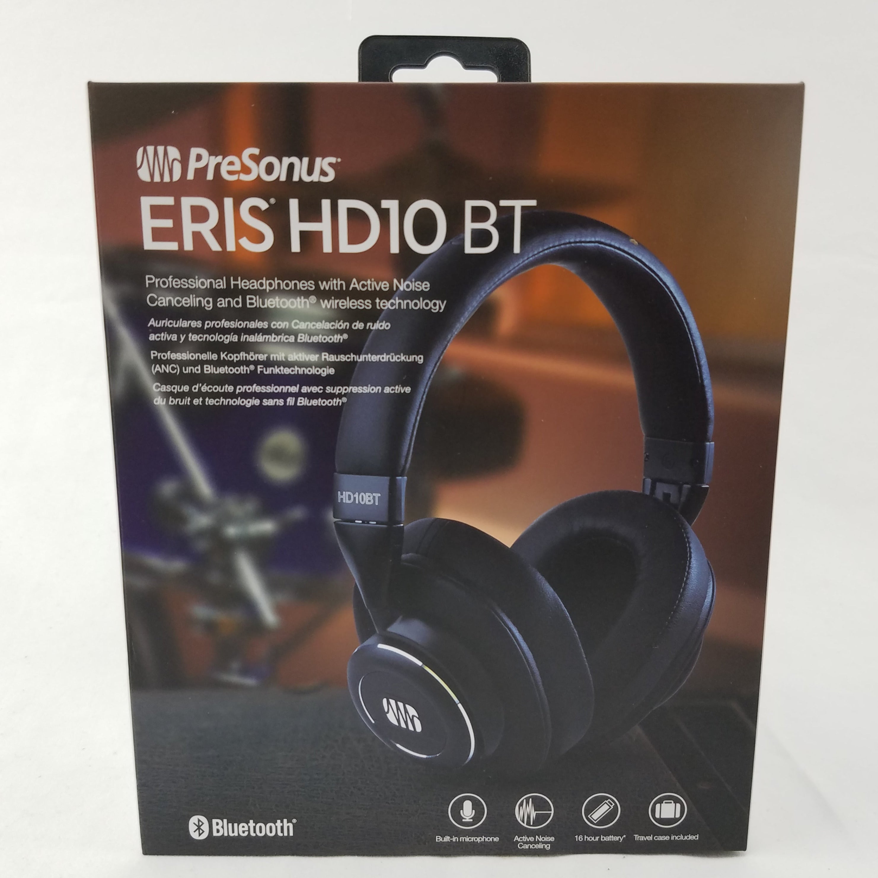 PreSonus Eris HD10 BT Headphones with Active Noise Canceling and Bluetooth