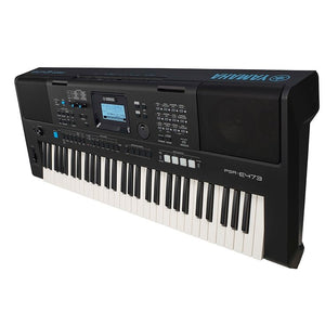 Yamaha PSR-E473 61 Key Portable Arranger Keyboard with Power Supply & Music Rest