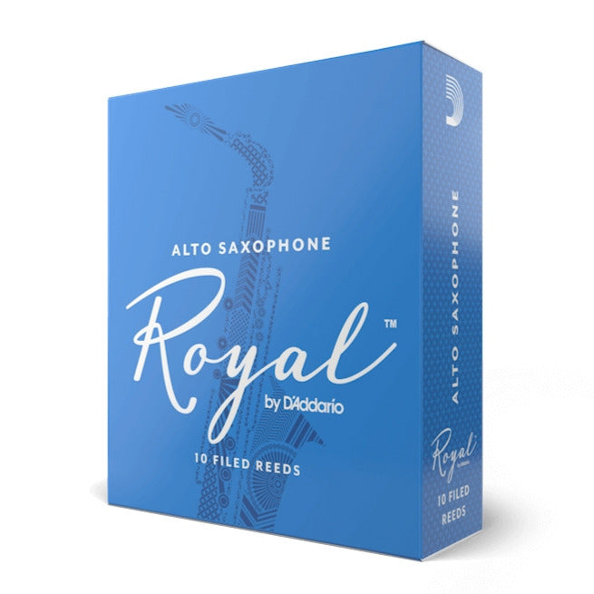 Royal by D'Addario Alto Sax Reeds sealed 10 Pack Filed Cut Choose Strength 2.5, 3, 3.5, 4*