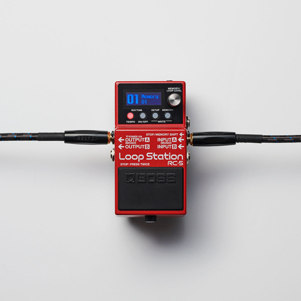Base Station Loop Recorder Boss RC-5 Loop Station Phrase Recorder Guitar Effects Looper Pedal ...