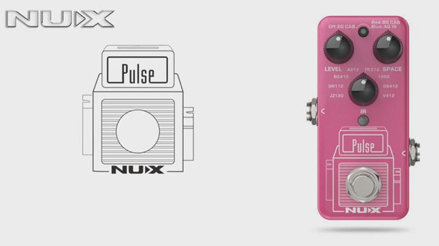 NUX NSS-4 Pulse Mini IR-Loader Guitar Effects Pedal with 3 Different Modes