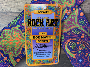 Lock-It LIS-031-BM1 Bob Masse Series, Blue Journey 2" Wide Guitar Strap