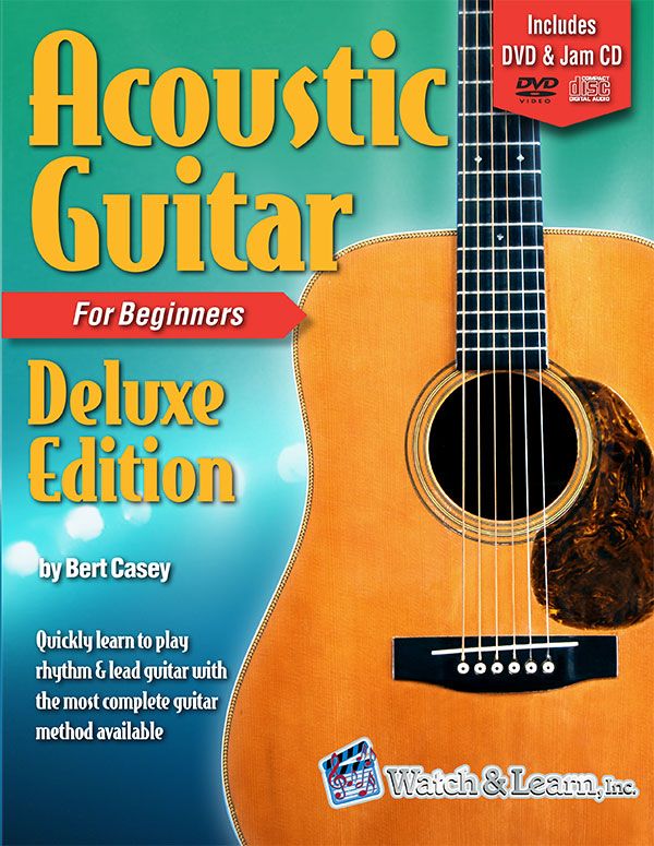 Watch & Learn Acoustic Guitar Primer Deluxe Edition Book For Beginners