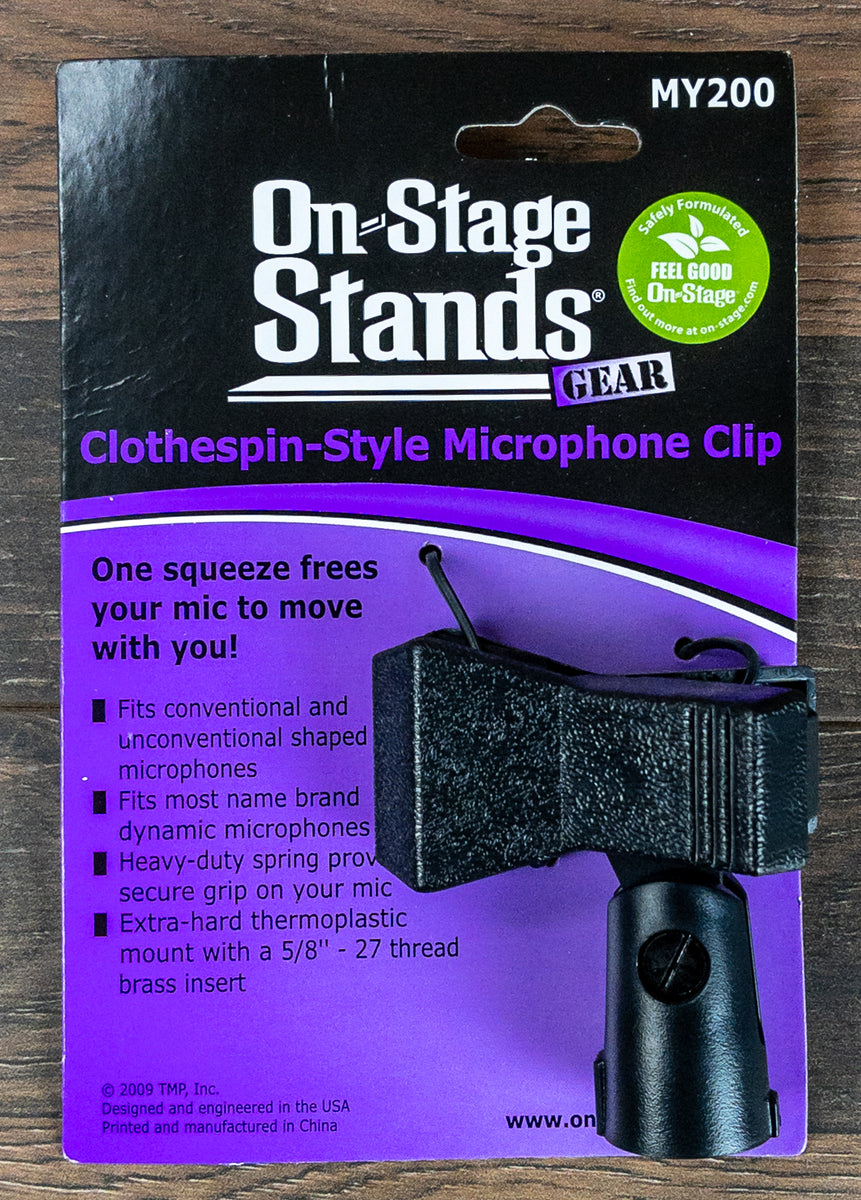 OnStage MY200 ClothespinStyle Quick Release Microphone Clip Tegeler