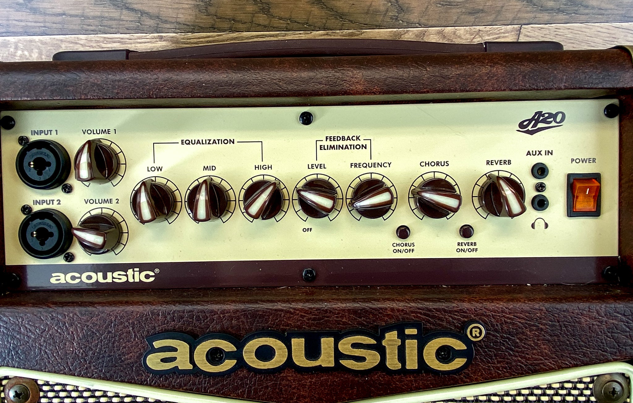 USED Acoustic A-20 20 Watt 2 Ch. Acoustic Guitar Amplifier with Combo Instrument & Microphone inputs