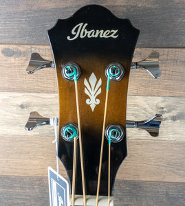 Ibanez AEB10E-DVS 4-String Acoustic Electric Bass Guitar - Dark Violin Sunburst