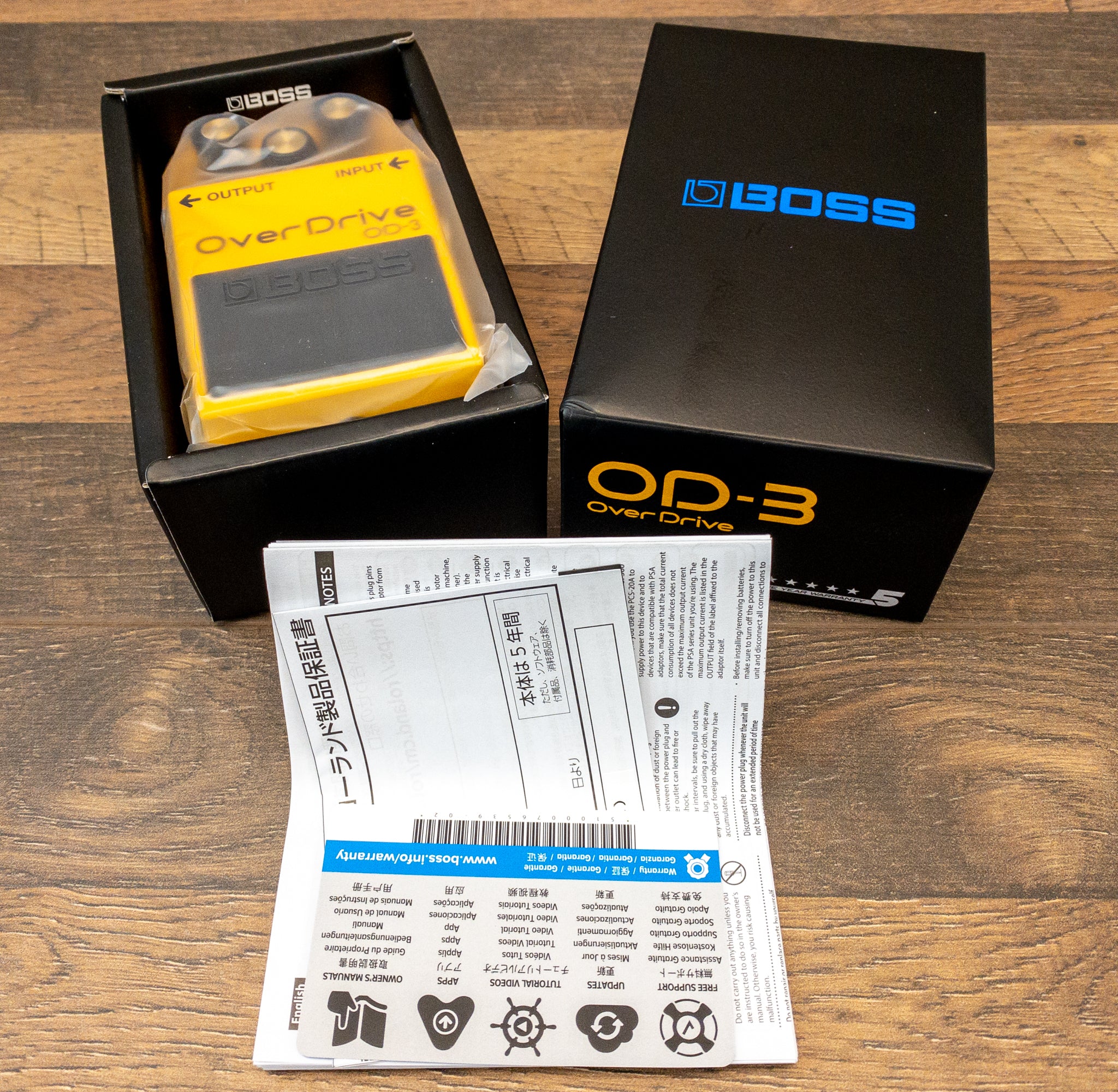 Od3 Boss OD3 Overdrive Guitar Effect Pedal w/Dual-Stage Overdrive Circuit ...