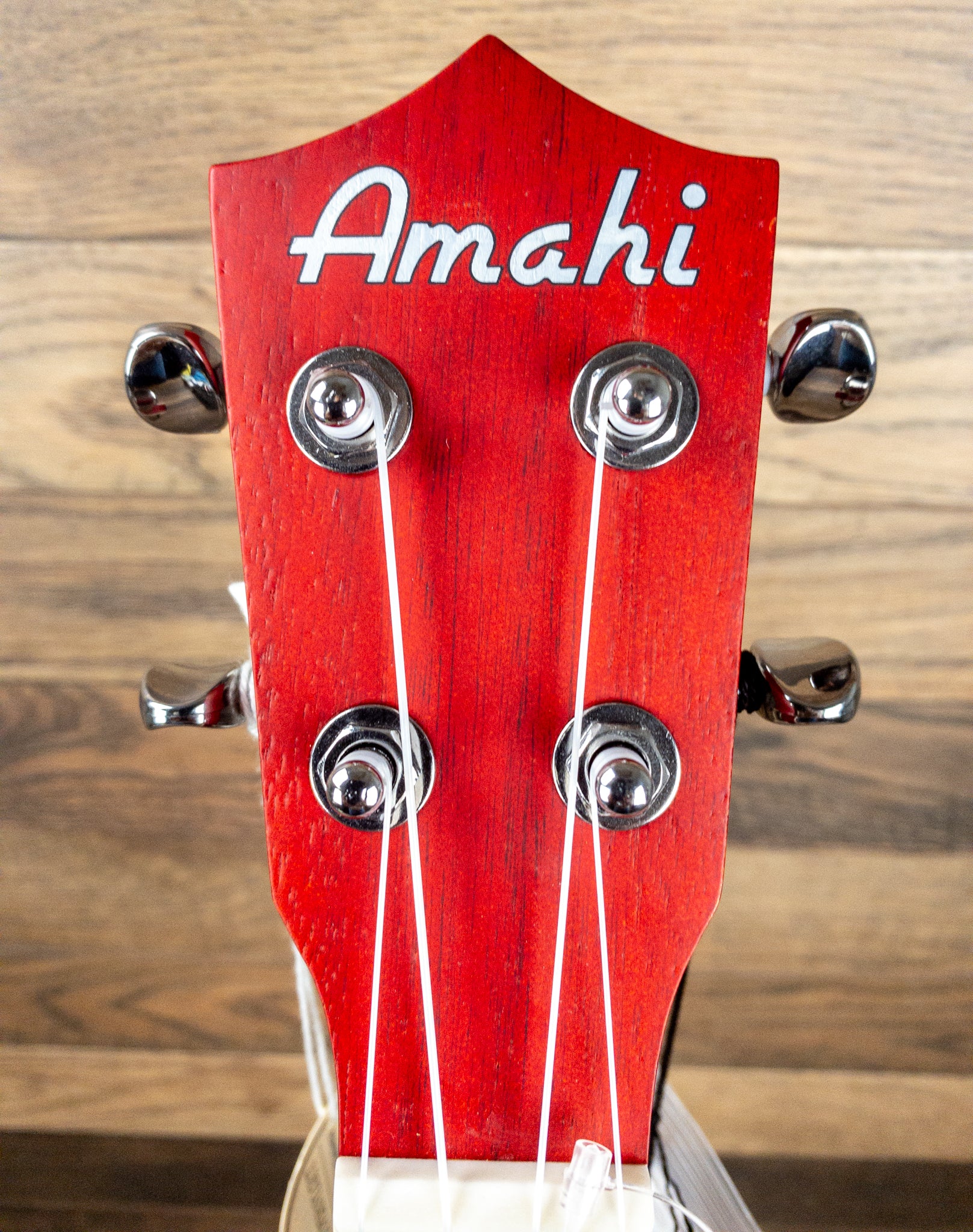 Amahi UK205TEQRD Tenor Ukulele Red with Electronics and Tuner Includes Gig Bag