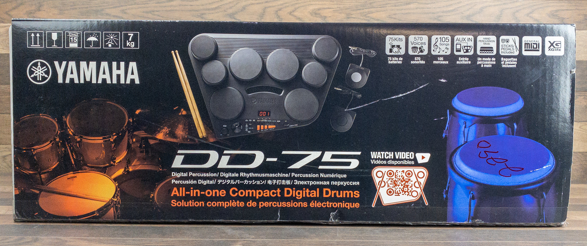 Yamaha DD-75 All-In-One Compact Digital Drum Set with or without Power Supply