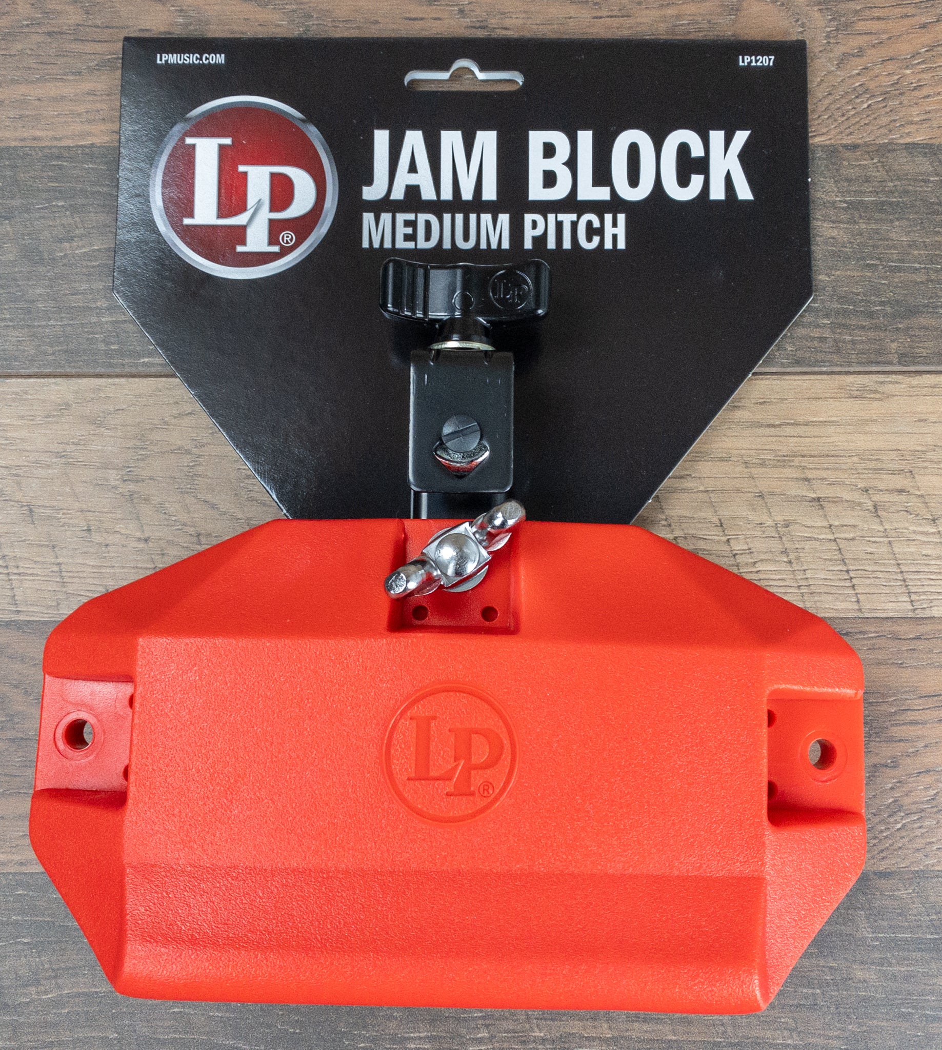 The Block Lp LP 1207 Jam Block Medium Pitch from Latin Percussion Includes Clamp ...