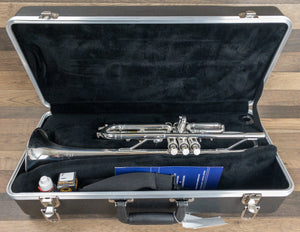 Bach TR300H2S Trumpet Silver Plated Monel Pistons 3C Mouthpiece & Case Included