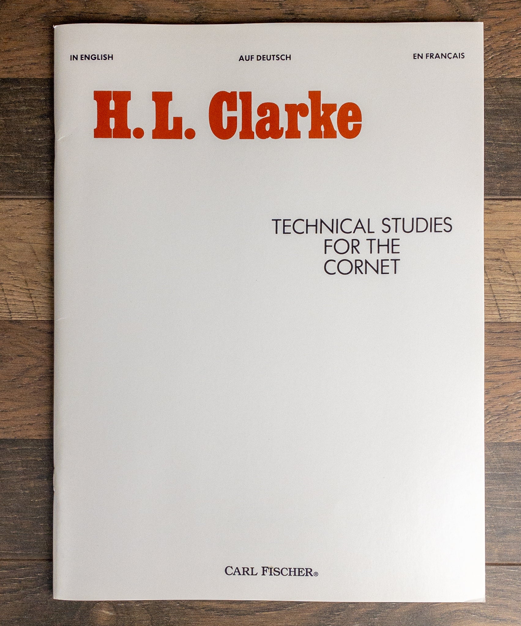 Technical Studies for the Cornet Book H.L. Clarke (English, German, French)