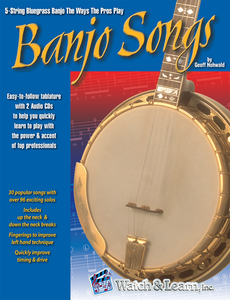 Watch & Learn Banjo Songs Book include 2 CD's