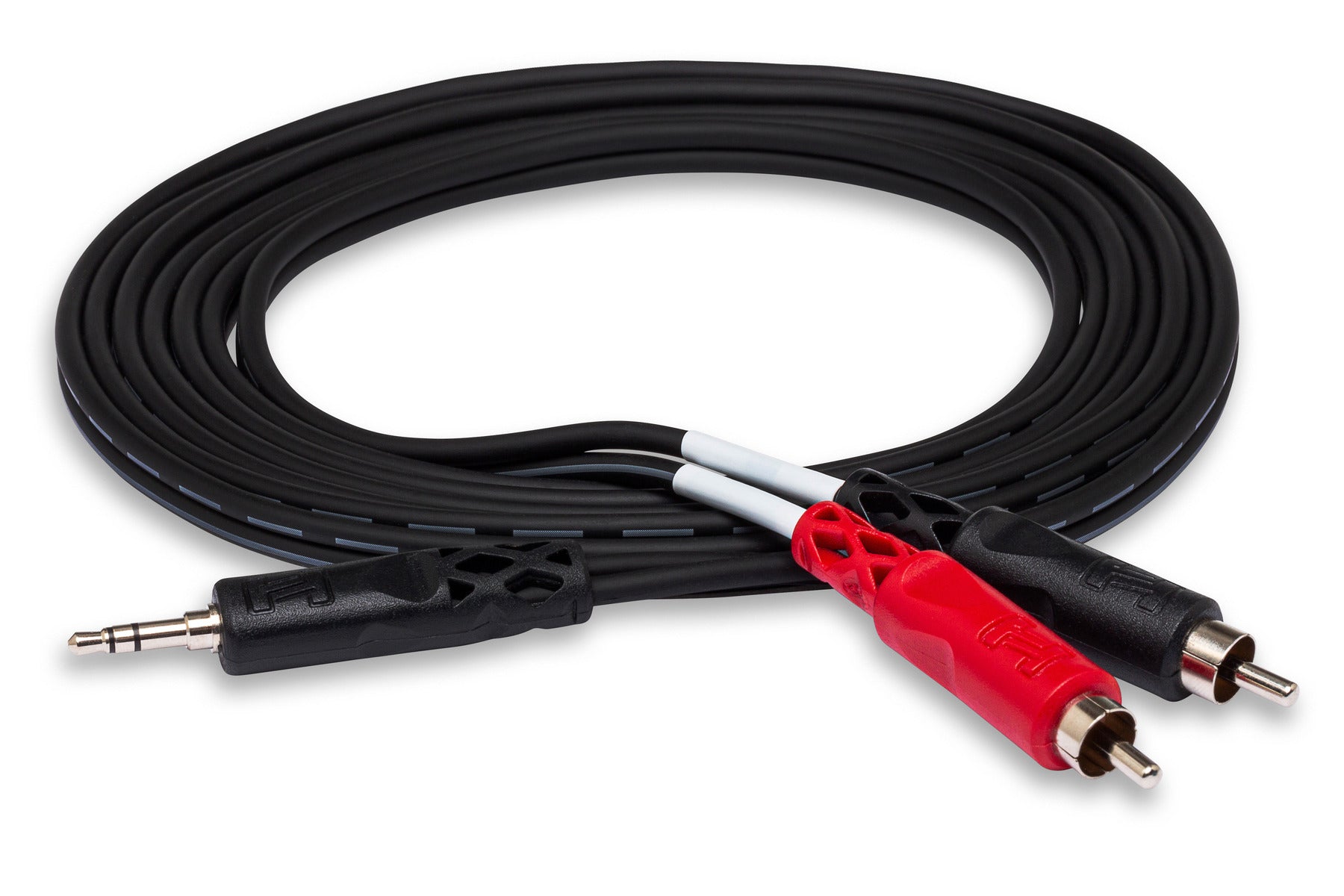 Hosa CMR-210 Stereo Breakout Cable 3.5mm TRS to Dual RCA 10'