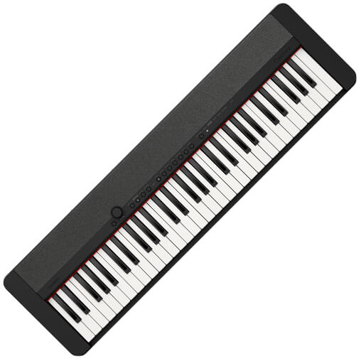 Casio Casiotone CT-S1BK Portable Digital Keyboard - Black with 61 full-size keys