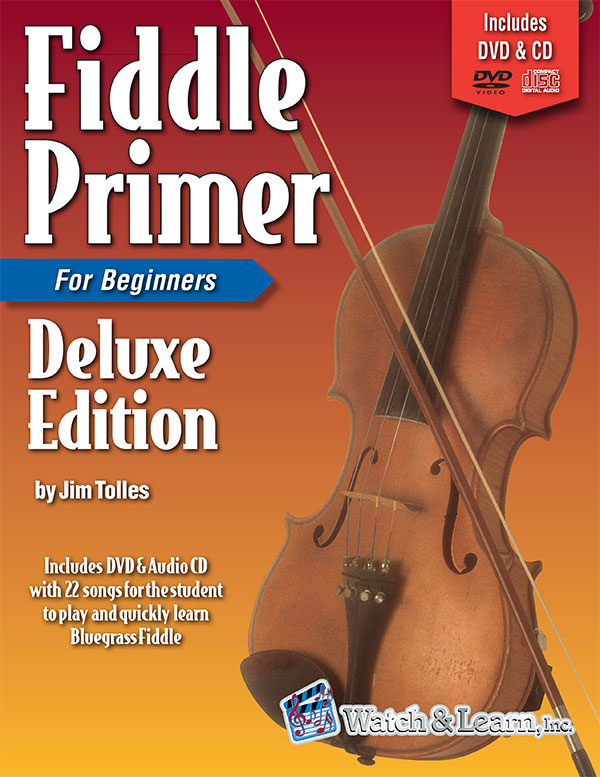 Watch & Learn Fiddle Primer Deluxe Edition Book for Beginners