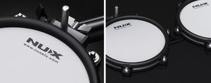 NU-X DM-210 Electronic Drum Kit System w/ All Mesh Snare & Tom Drum Pad Heads