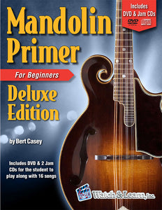 Watch & Learn Mandolin Primer Deluxe Edition Book for Beginners