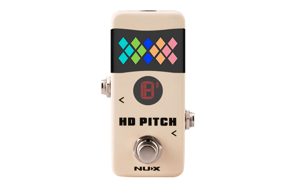 NUX NTU-2 HD Pitch Mini Full-Colored HD LED Screen Guitar Pedal Tuner