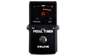 NUX PT-6 Chromatic Pedal Guitar Tuner with True Bypass Circuit and LED Display