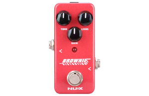 NUX NDS-2 Brownie Distortion Mini Guitar Effects Pedal w/70's British Rock Tones