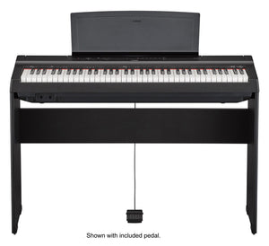 Yamaha P-121B 73-Key Weighted Digital Piano and L-121B Furniture Stand - Black