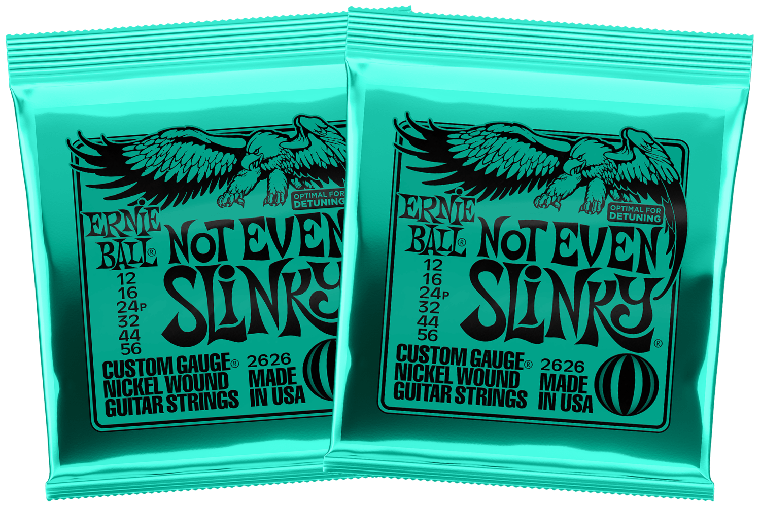Authentic Ernie Ball Slinky Not Even Slinky 6-String Electric Guitar String Set