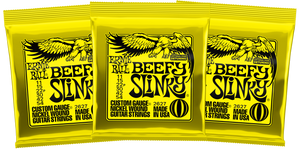 Authentic Ernie Ball Beefy Slinky 11-54 Electric Guitar String Set