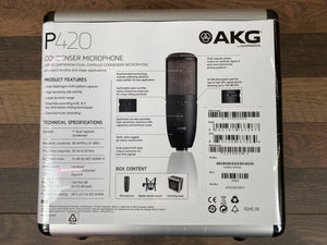 AKG P420 Large Diaphragm Dual-Capsule Condenser Microphone w/ 3 Polar Patterns