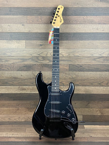 Tagima TG500-BK-DF/BK Right Handed 6 String Electric Guitar Black Finish
