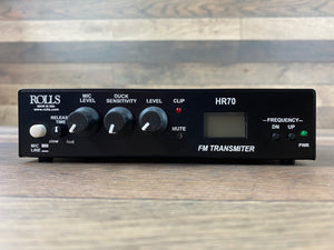 Rolls HR70 Digital display Analog FM transmitter 88 to 108 MHz XLR or RCA inputs