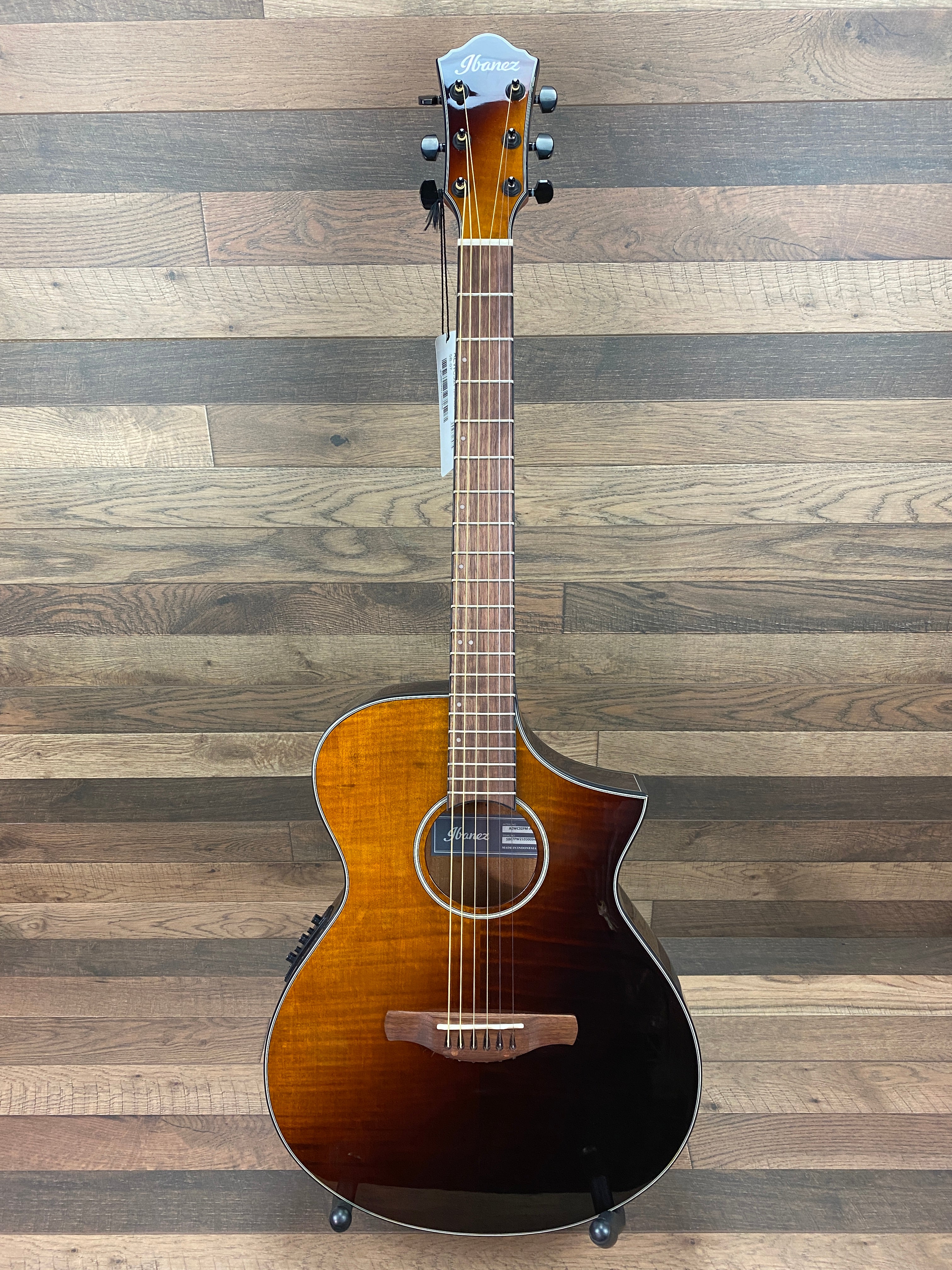 Ibanez AEWC32FM-ASF Acoustic-Electric Guitar Right-handed Amber Sunset Fade