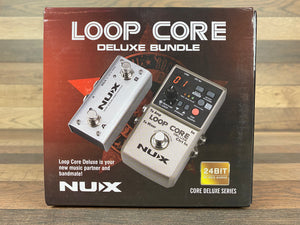 NUX Loop Core Deluxe Bundle Looper Pedal w/Drum Patterns & NMP-2 Dual Footswitch