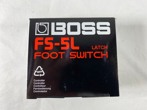 Boss FS-5L Heavy Duty Metal Footswitch with Latching Type switch