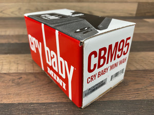 Dunlop CBM95 Cry Baby Mini Wah Guitar Effects Pedal with Hot Potz Potentiometer