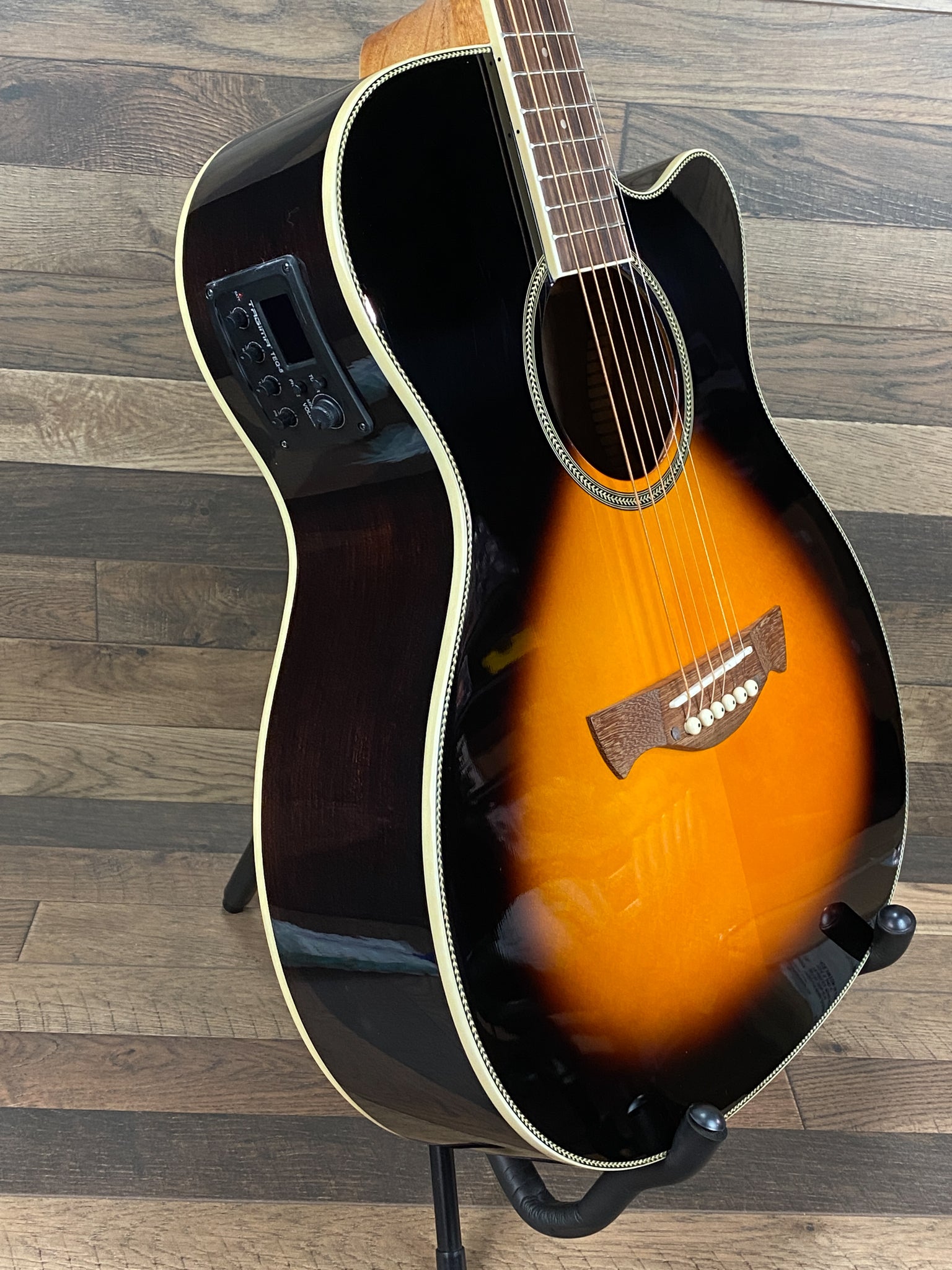 Tagima WS30EQDBS Right Handed Acoustic Electric Guitar Drop Sunburst Finish
