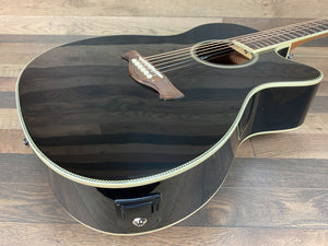 Tagima WS30EQBK Right Handed 6 String Acoustic Electric Guitar Black Finish