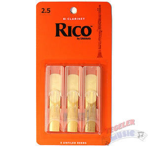 Rico Clarinet Reeds - 3 Pack