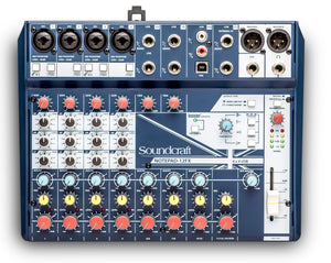 Soundcraft Notepad-12FX 12-Channel Mixer with USB Interface & Lexicon Effects