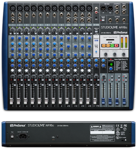 PreSonus StudioLive AR16c USB-C Digital/Analog Recording/Live/Podcast Mixer